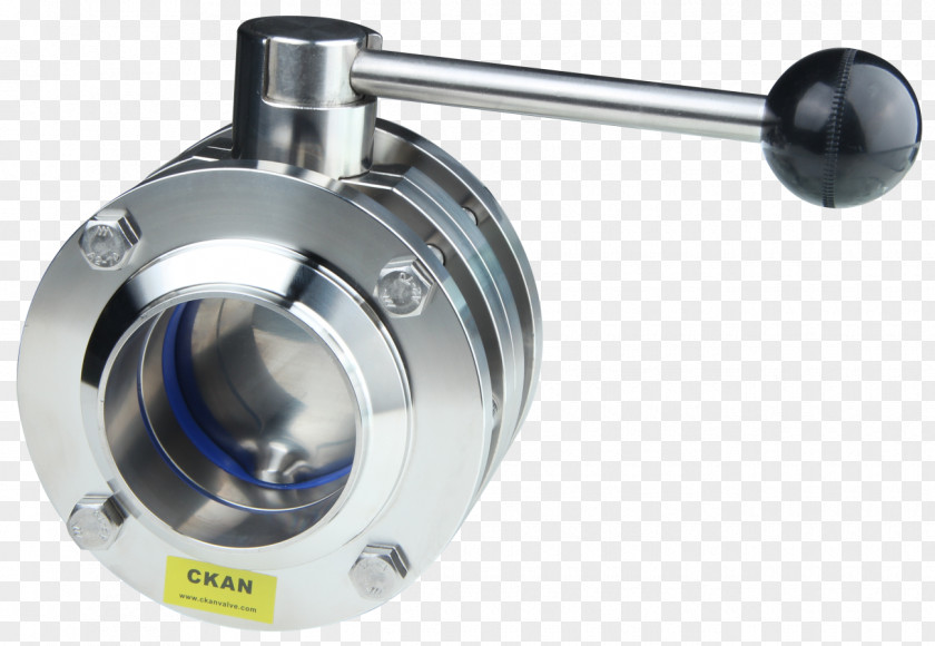 Butterfly Valve Ball Flange Stainless Steel PNG