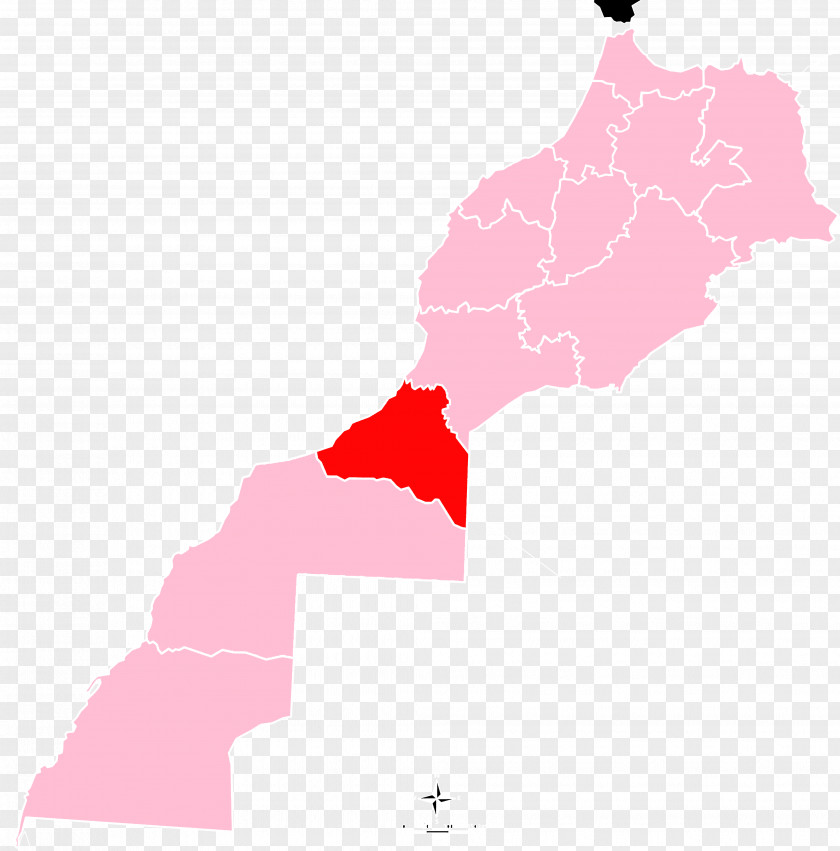 Map Guelmim Zag, Morocco Noun River Tan-Tan Region Of PNG