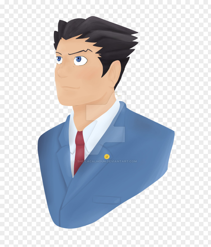 Ace Attorney Justice For All Character Animated Cartoon PNG