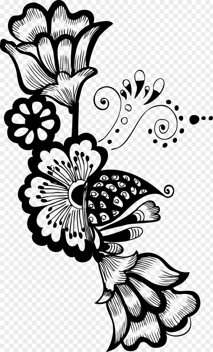 Decorative Flower Floral Design Clip Art PNG