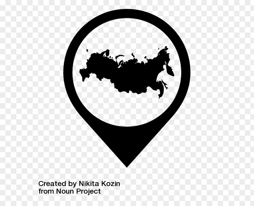 Russia World Map PNG