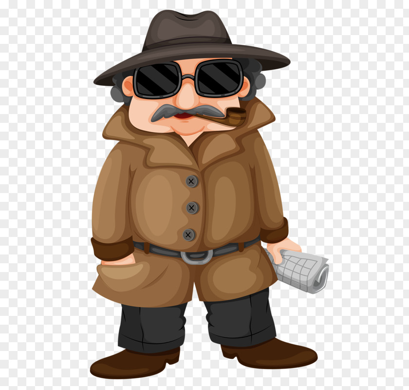 Man Wearing Sunglasses Sherlock Holmes Detective Royalty-free Illustration PNG
