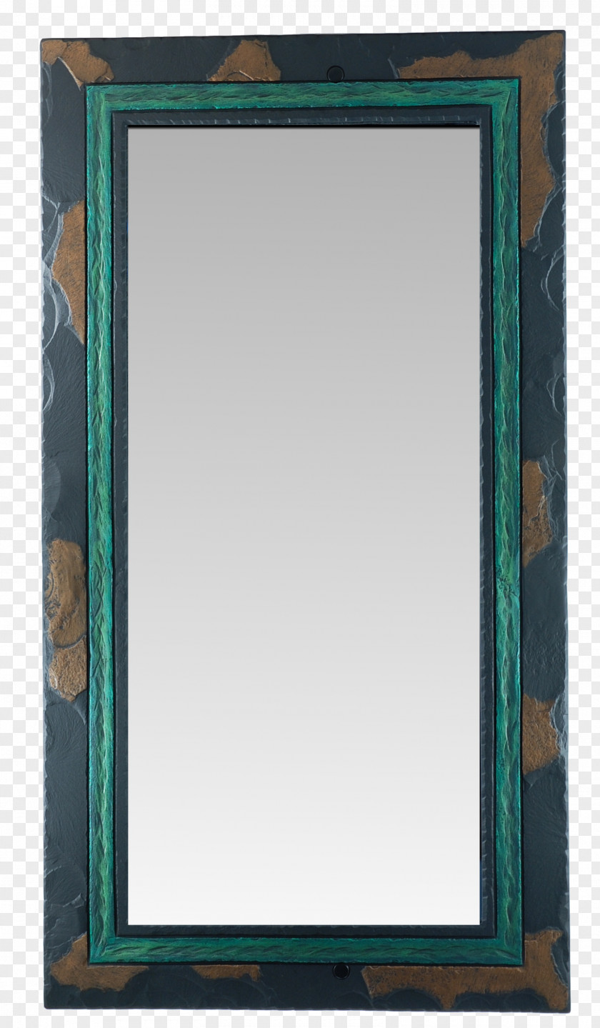 Mirror Border Picture Frames Teal Rectangle Microsoft Azure PNG