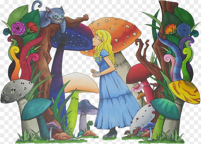 Alice In Wonderland Mushroom Alice's Adventures 30 January Fiction Horse PNG