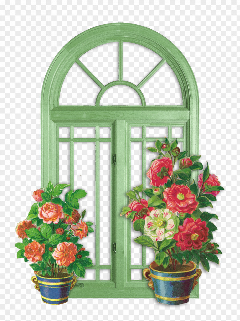 Archway Window Wood Chambranle Door Picture Frames PNG