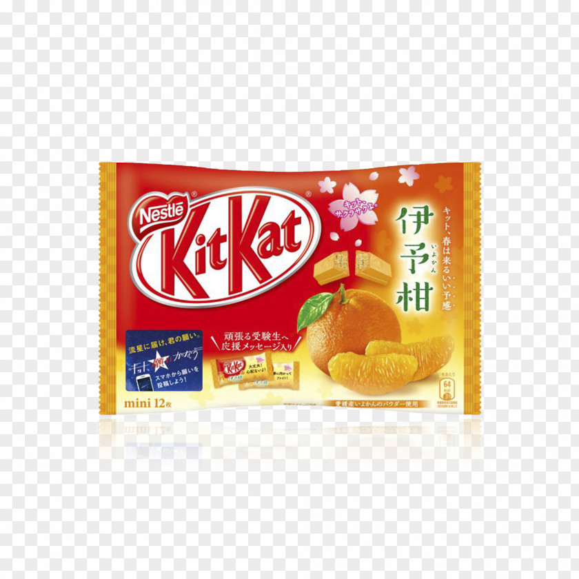 Candy Iyokan Kit Kat Chocolate Bar Tangerine PNG