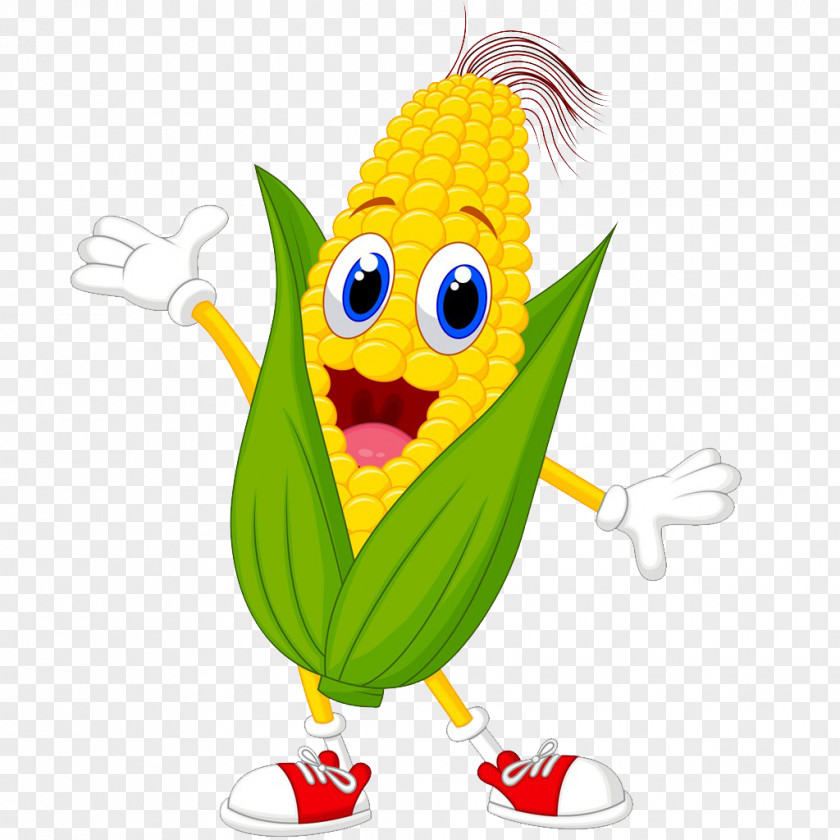 Cartoon Corn Maize On The Cob Royalty-free PNG