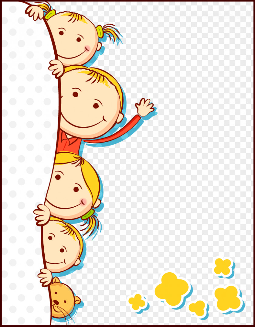 Children Cartoon Poster Promotional Material Child PNG