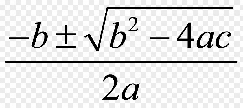 Formula Quadratic Equation Function Mathematics PNG