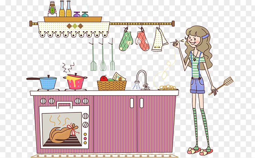 Kitchen Drawing PNG