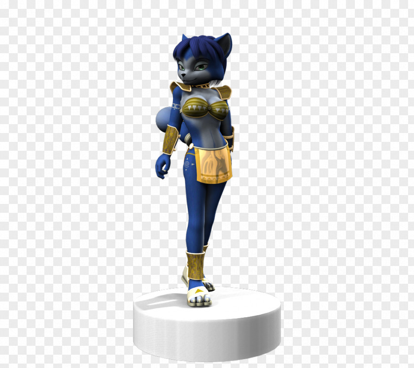 Krystal Fox Figurine Cobalt Blue Action & Toy Figures Mascot PNG