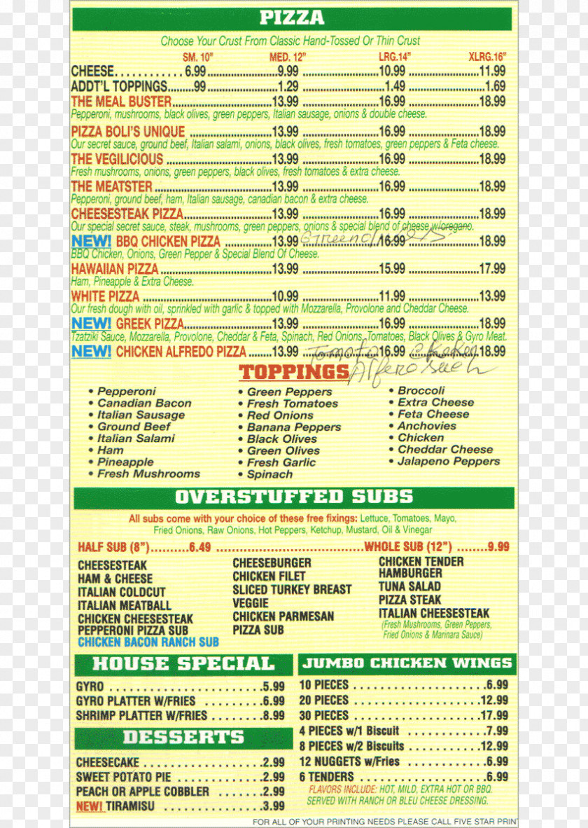 Pizza-menu Line PNG