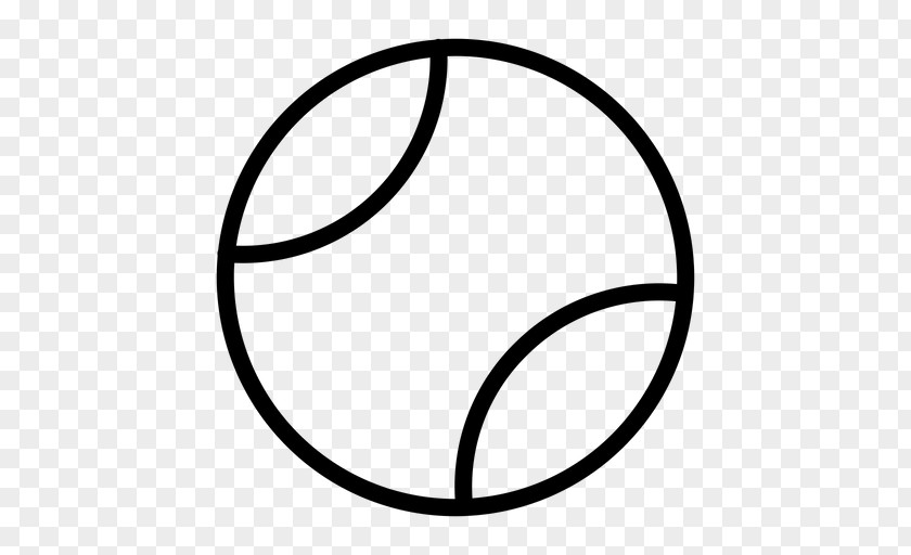 Symbol Blackandwhite Tennis Ball PNG