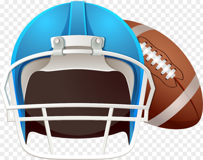 Vector Painted Football Helmet And American Rugby PNG