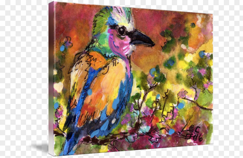 Bird Watercolor Painting Acrylic Paint PNG