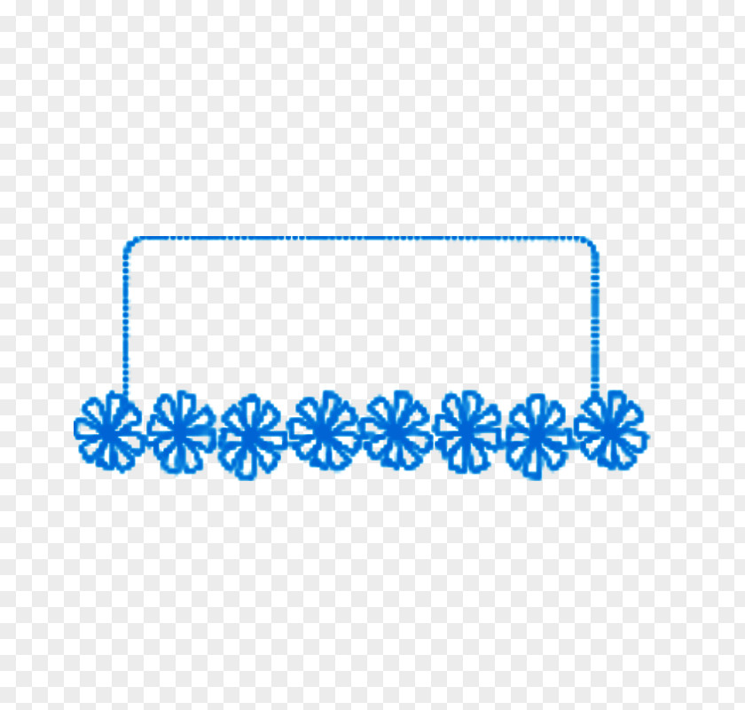 Blue Flowers Frame Pattern Chalk Euclidean Vector Computer File PNG