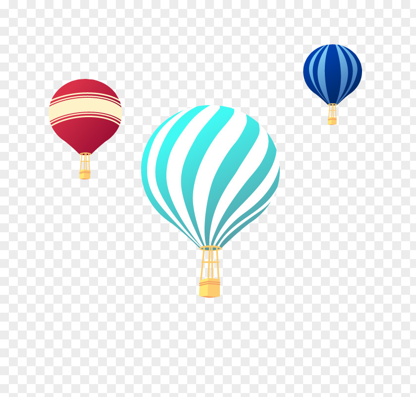 Hot Air Balloon Creative Flight Euclidean Vector PNG