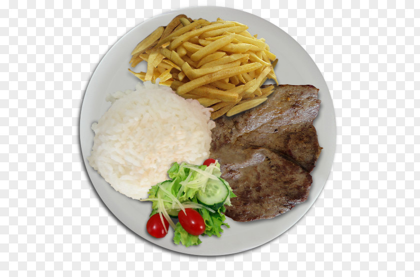 Meat French Fries Comercial European Cuisine Food Dish PNG