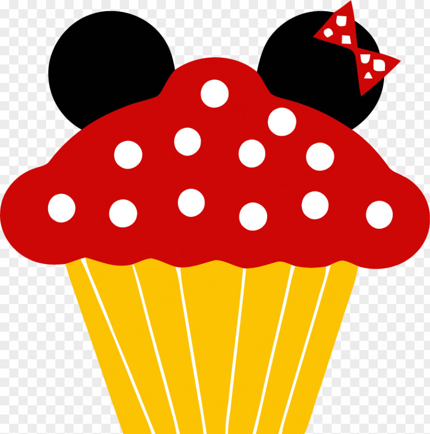 MINNIE Mickey Mouse Minnie Cupcake Birthday Cake Frosting & Icing PNG