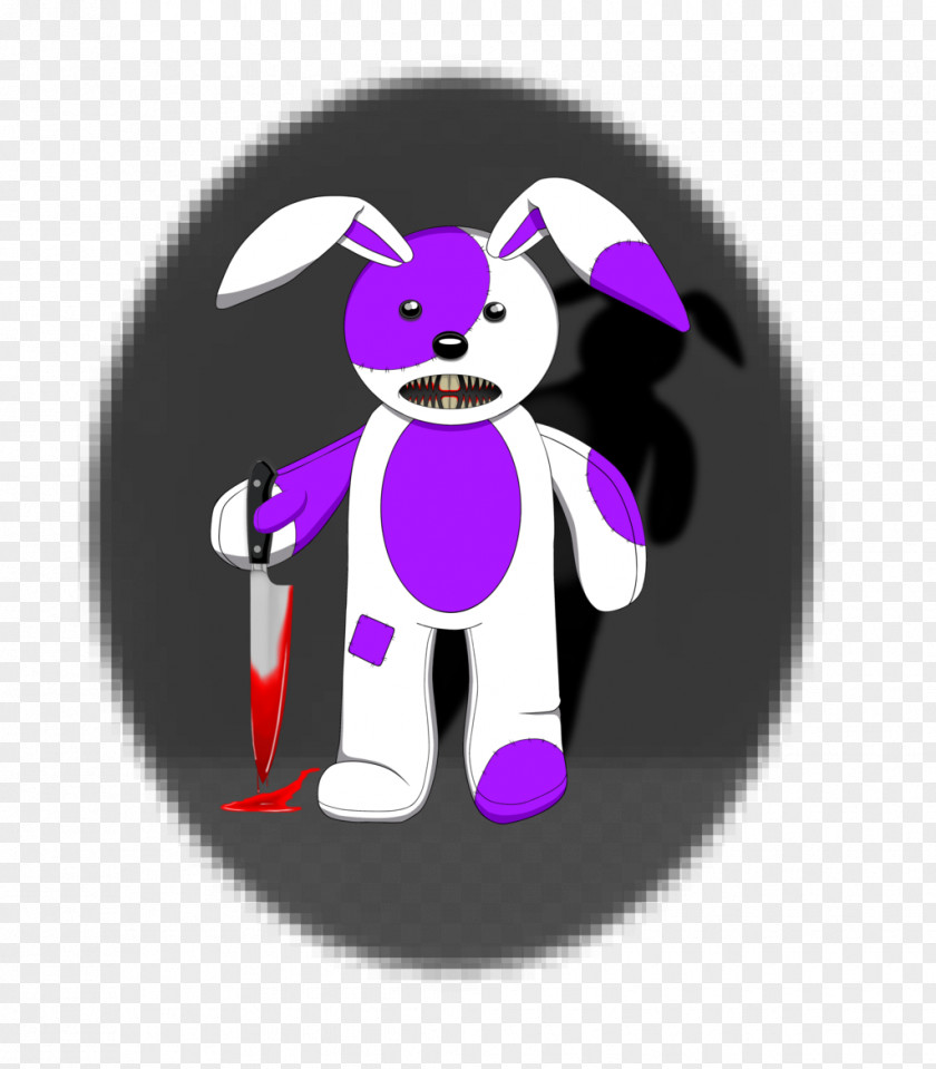 Bunny Violet Purple Mammal Cartoon Character PNG