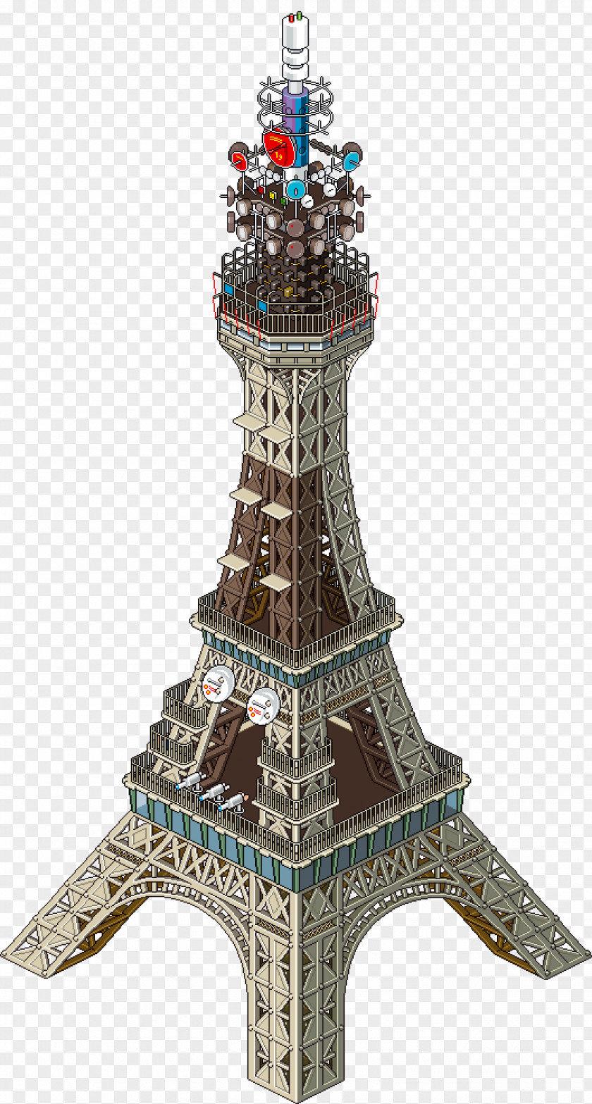 Paris Eiffel Tower EBoy Pixel Art PNG