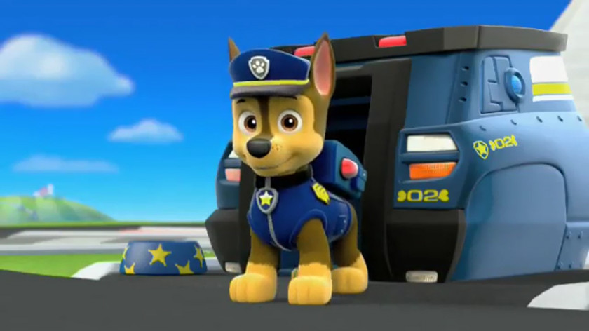 Paw Patrol German Shepherd Puppy Chase Bank Television Toy PNG