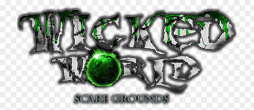 Wicked World Scaregrounds Whitaker Bank Ballpark Haunted House Logo Attraction PNG