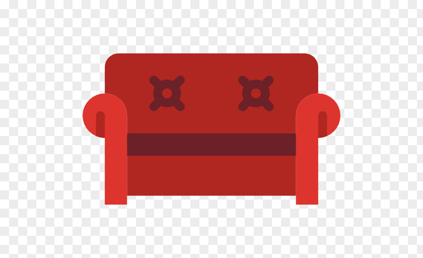 A Red Sofa Rectangle Font PNG