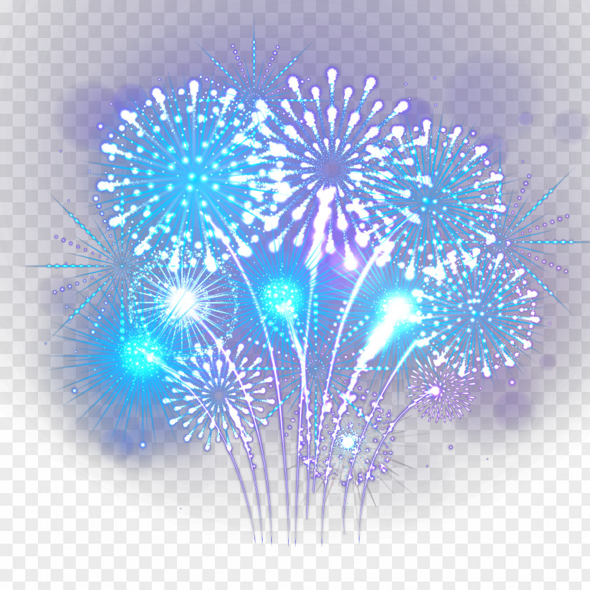 Blue Flame Fireworks Icon PNG