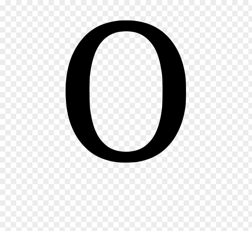 Letter O Circle Number PNG