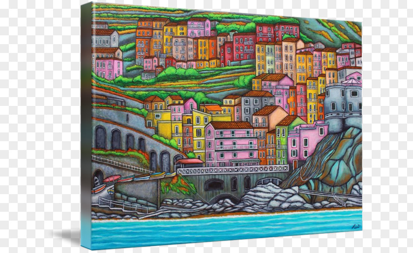 Manarola Greeting & Note Cards Art PNG