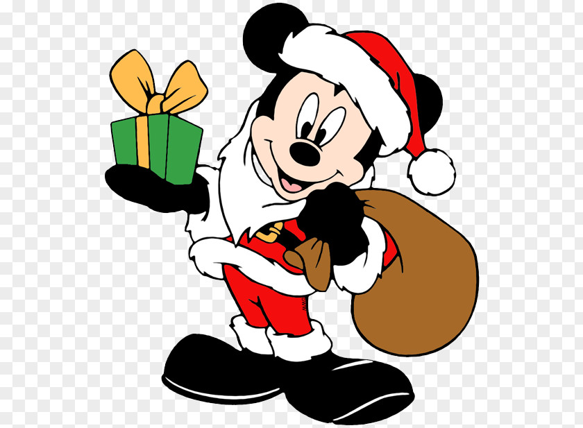 Mickey Mouse Pluto Santa Claus Goofy Minnie PNG