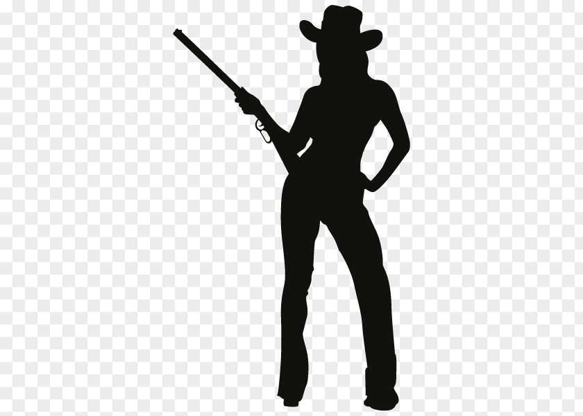 Silhouette Cowboy Decal Clip Art PNG