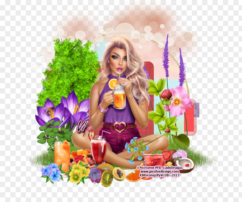 Summer Fruits Barbie Character Fiction PNG