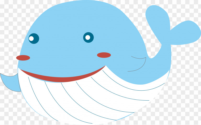 Vector Cartoon Whale Illustration PNG