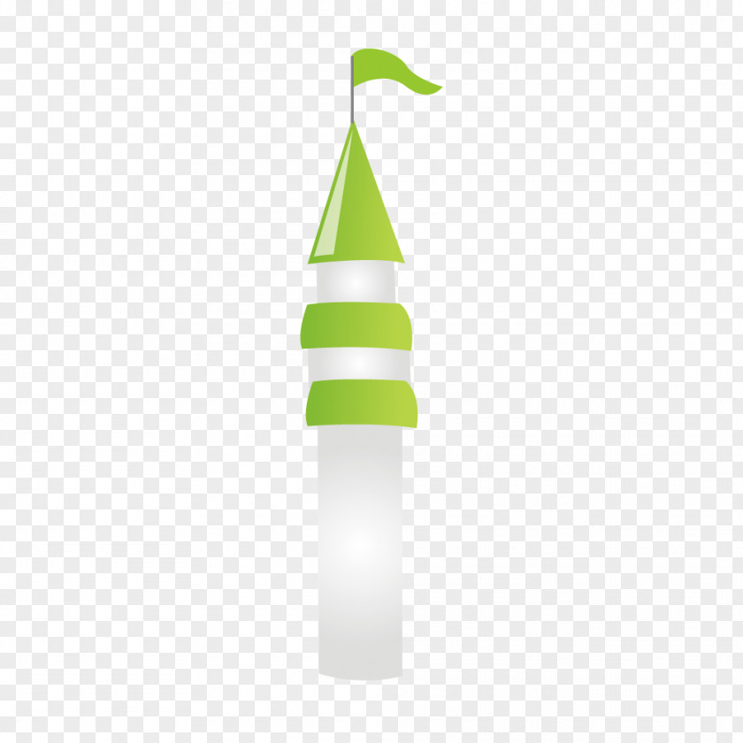 A Green Flag High Turret Euclidean Vector PNG