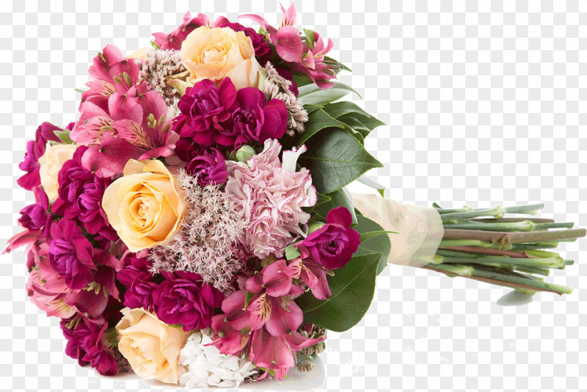 Flower Garden Roses Bouquet Cut Flowers Bride PNG