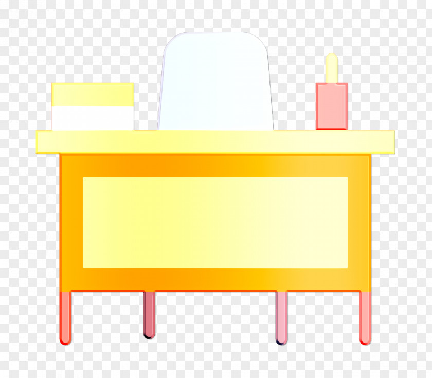 High School Icon Teacher Desk Classroom PNG