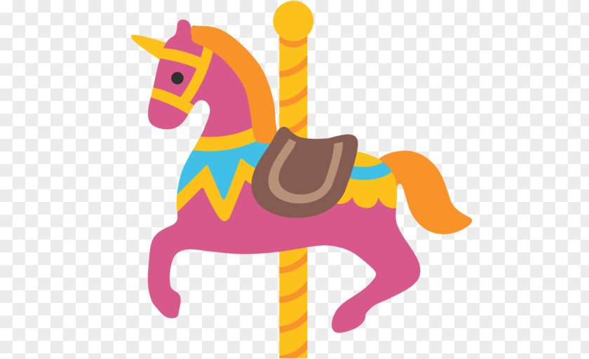Horse Carousel Gardens Amusement Park Emoji Clip Art PNG