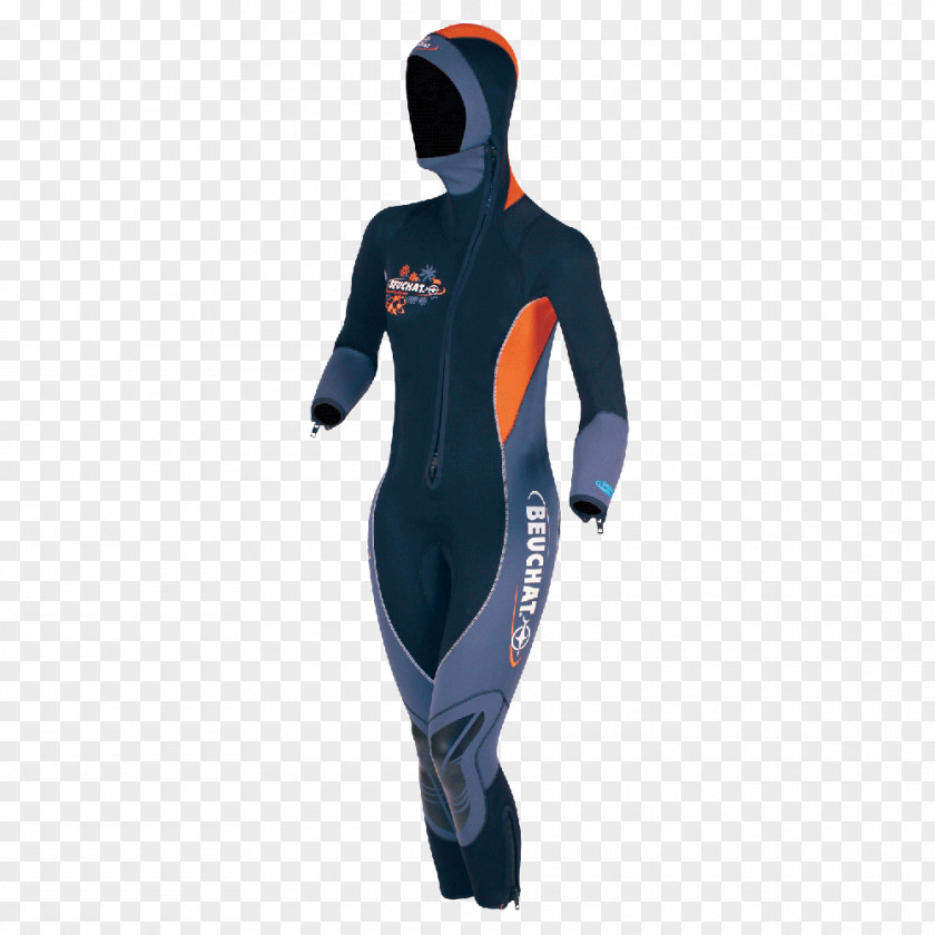 Diving Sport Underwater Wetsuit Costume Scuba Hood PNG
