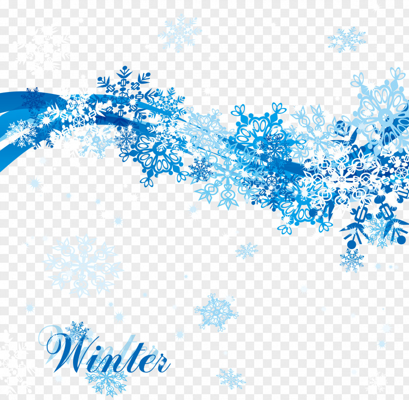 Fantasy Snowflake Background Decoration Christmas Clip Art PNG