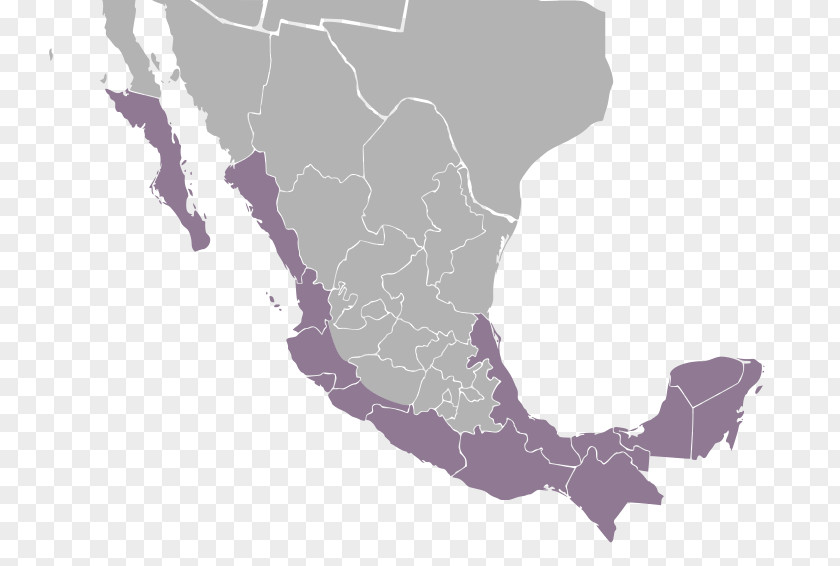 Secondlevel Domain Mexico Central America Map PNG
