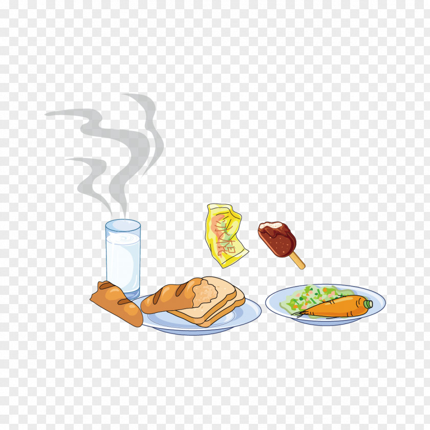 Vector Food And Ice Cream Breakfast Milk Omelette PNG