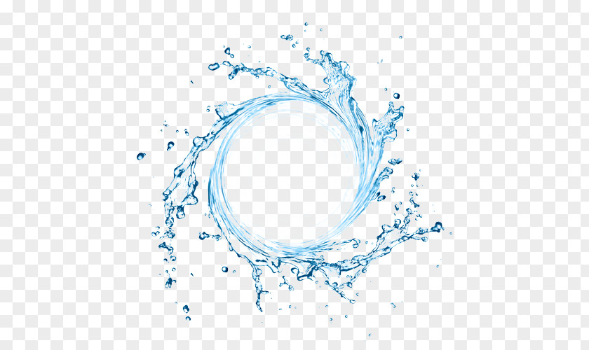 Water Cycle Drop Splash PNG