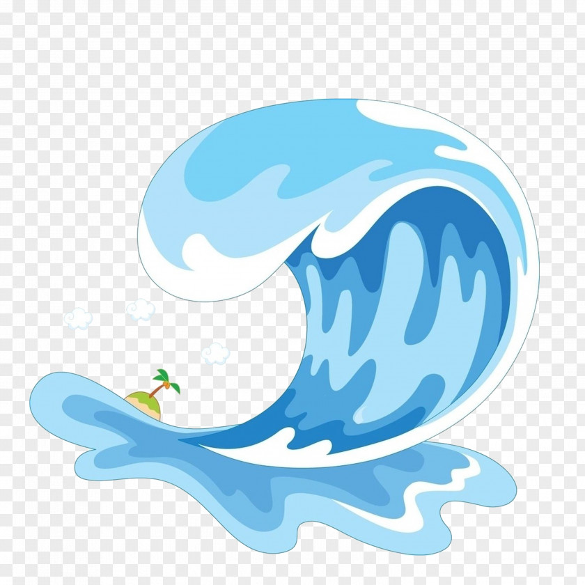 Wave Wind Cartoon Sea PNG