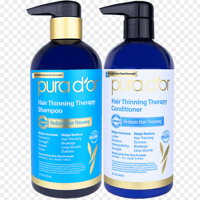Shampoo PURA D'OR Hair Loss Prevention Therapy Care Conditioner PNG