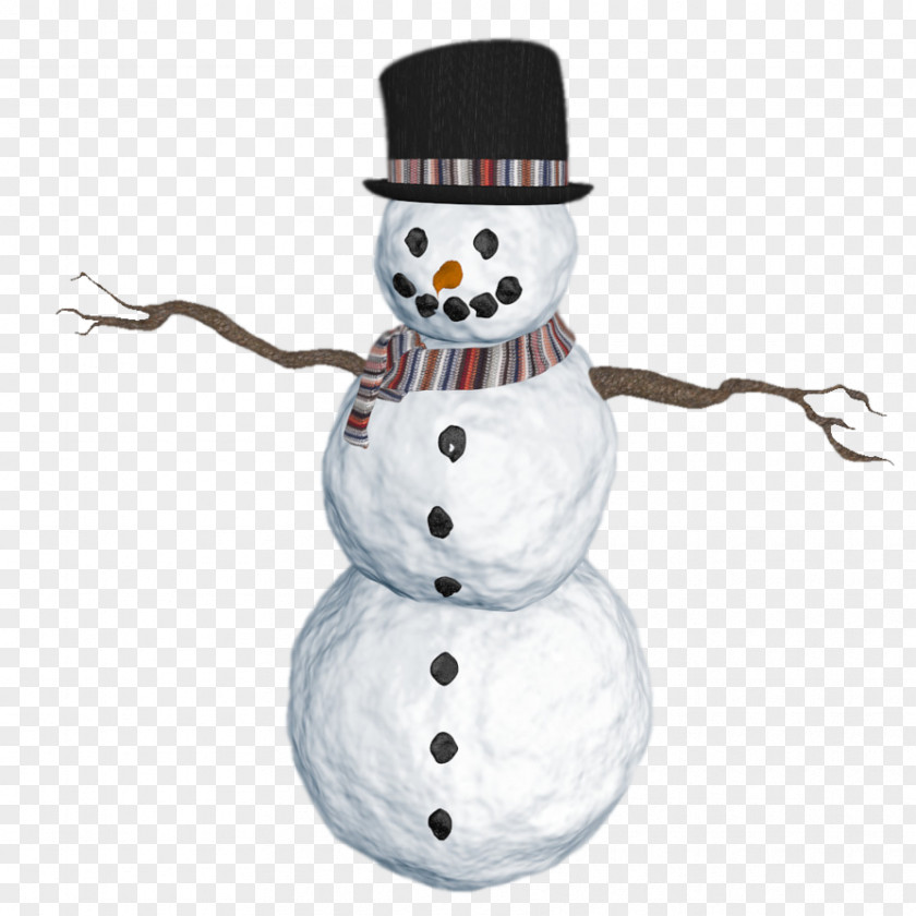 Snowman 3D Modeling Clip Art PNG