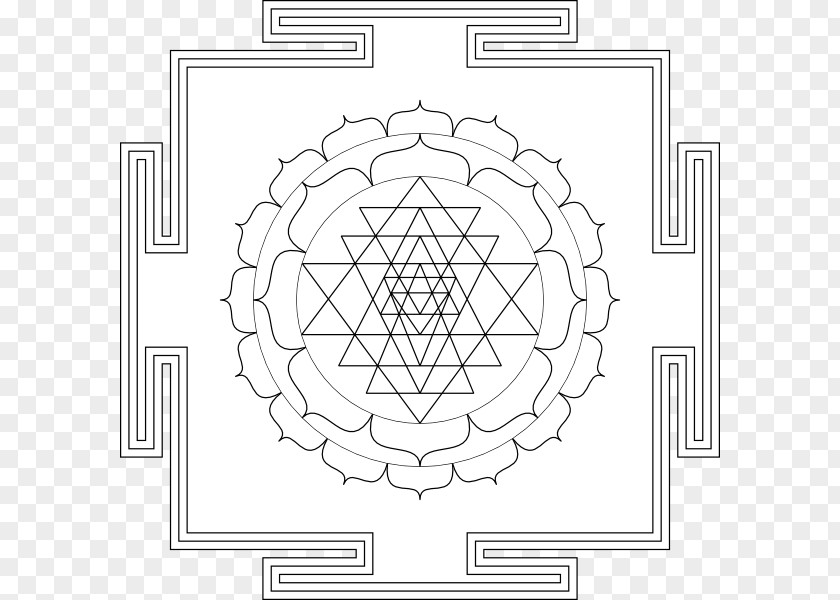 Symbol Sri Yantra Bindu Clip Art PNG