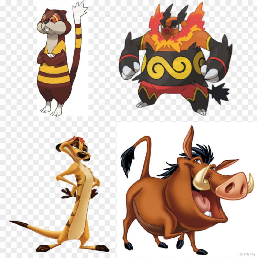 Timon And Pumba Pokemon Black & White Emboar Pokémon Universe FireRed LeafGreen PNG