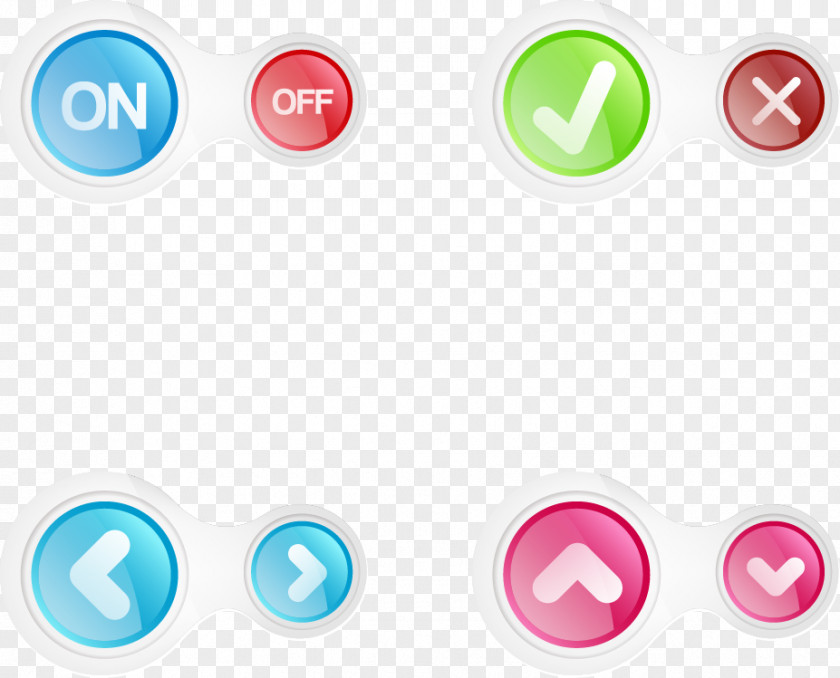 Vector Buttons Push-button Arrow Keys PNG